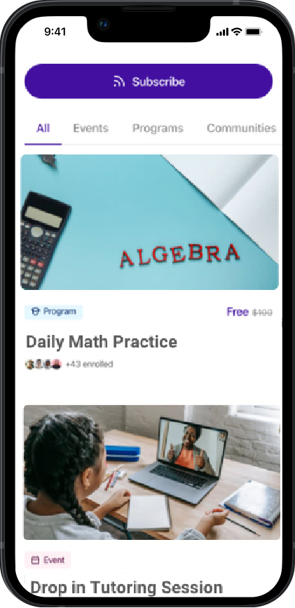 algebra image on phone